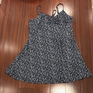 Floral Navy Blue Dress